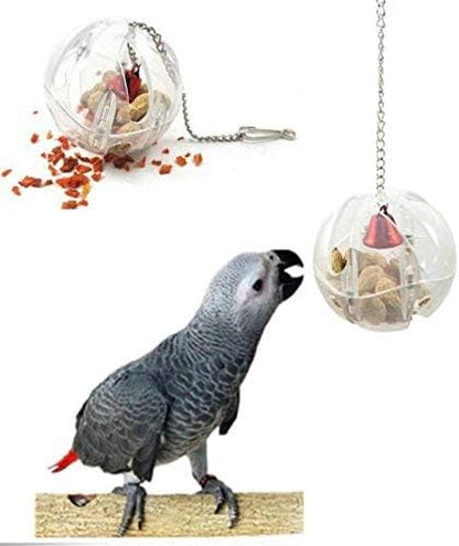 Parrot Creative Foraging Systems Foraging ball- Bird Intelligence Growth Cage Acrylic Box Toys (A)