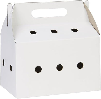 Disposable pet Carriers for Small animals-12 Pack (White)