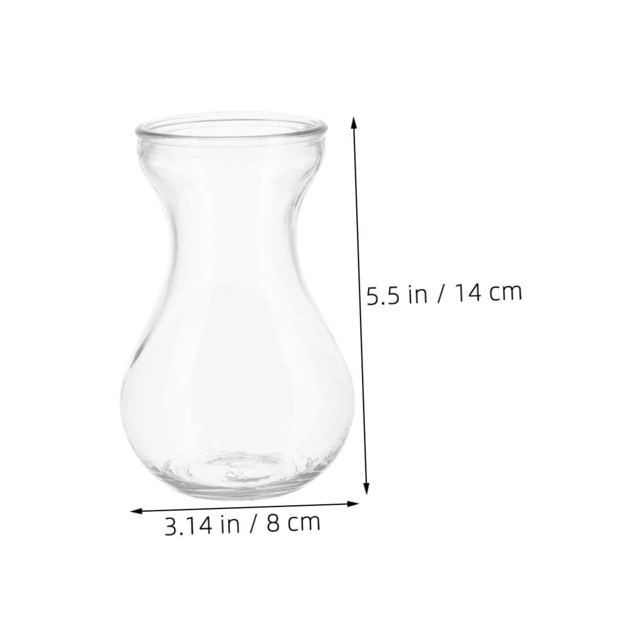BESTOYARD 5pcs Glass Vases for Flowers Terrarium Decor Centerpieces for Indoor Plants Bud Vases