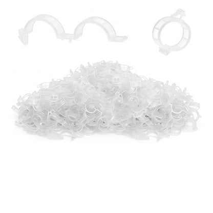 DSACL Plant Support Clips, 2026 Upgraded Tomato Plant Clips for Climbing Plants, Reusable Plastic Garden Clip for Grape Cucumber Stems Outdoor Vine Fixing Clip Gardening Supplies (50, White)