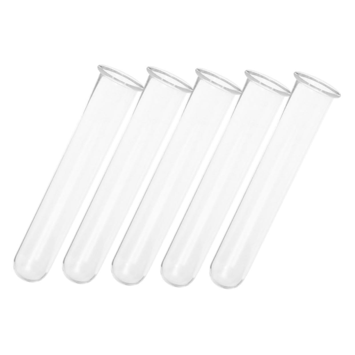 SEWOART 5pcs Hydroponic Test Tube Vase for Terrarium Flower Arrangements Glass Tube Vases for Indoor Plants