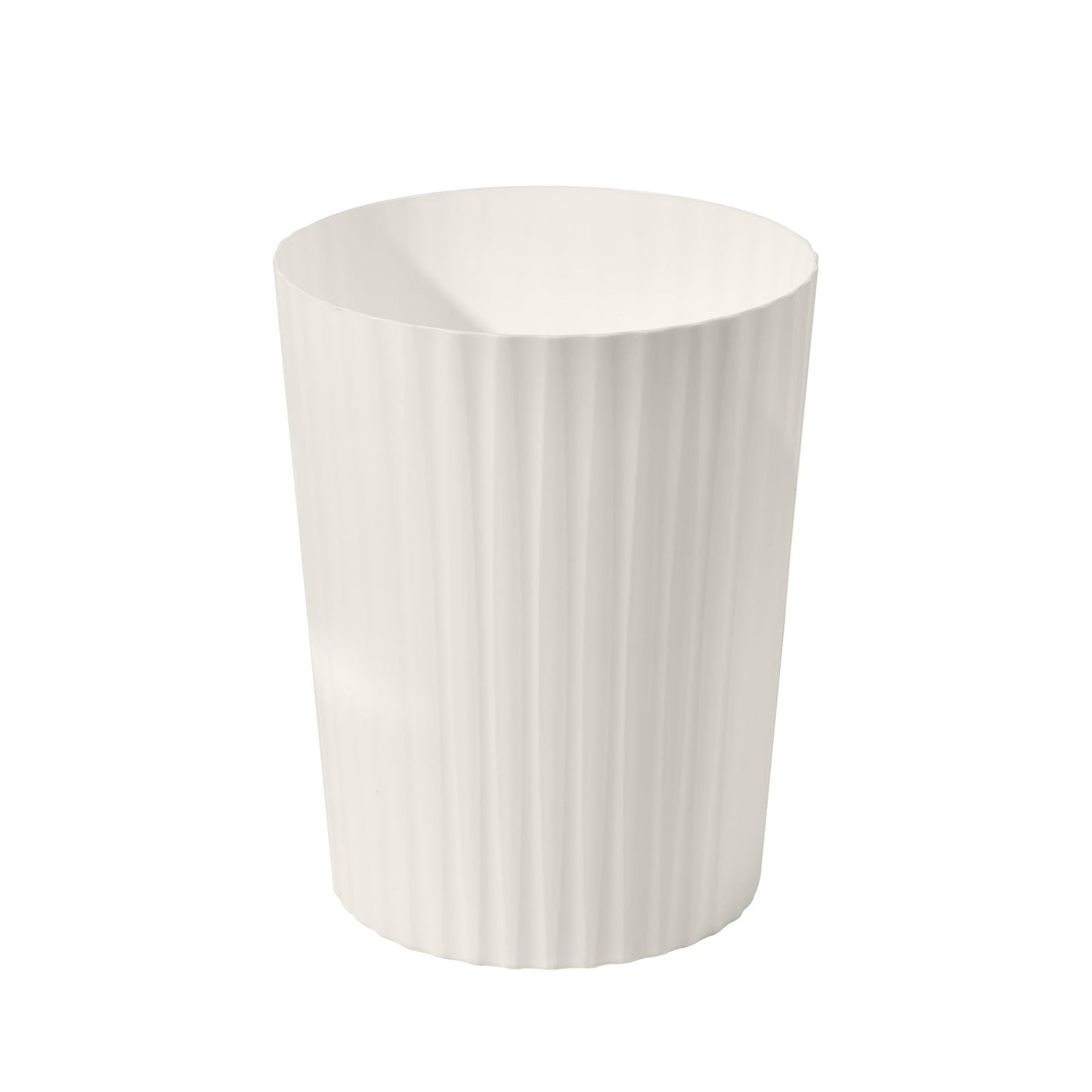 VKPLITE Versatile 2 Gallon Plastic Trash Can - The Compact Bin for Bathroom, Kitchen, or Home Office - Beige
