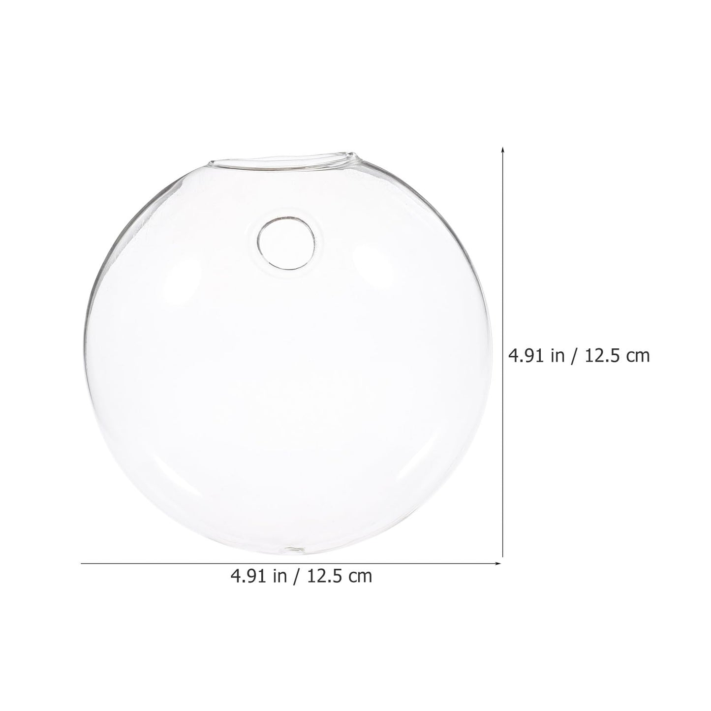 Levemolo 2pcs Hanging Glass Terrarium Wall Planter Vases for Indoor Hydroponic Plants, Flat Glass Flower Holders Wall Mounted for Home Décor and Plant Propagation