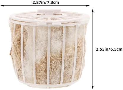 2-Pack Natural Jute Bird Nesting Material for Parakeets Canaries Finches Soft Comfortable Bird Bedding Cage Accessory for Breeding and Rest