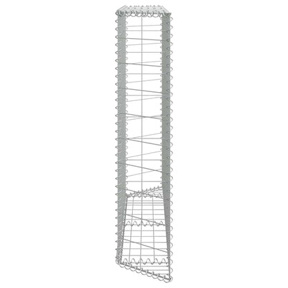 vidaXL Galvanized Steel Gabion Raised Bed - Versatile and Durable Planter for Garden and Patio - Weather- 59.1"x7.9"x39.4" Silver
