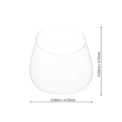 ULDIGI Ecological Glass Bottle Micro Landscape Terrarium Vase 3pcs Set Slant Cut Glass Bottle Decoration for Desk Home Office Plant Display