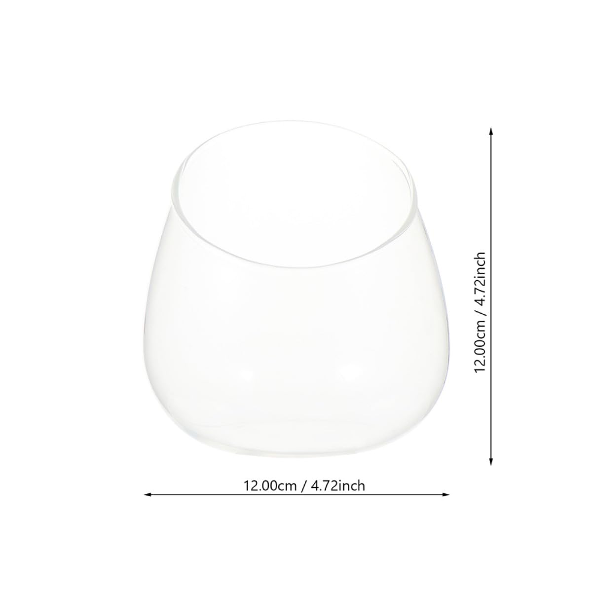MAGICLULU 3pcs Slant Cut Glass Landscape Bottle Set, Eco Terrarium Vases for Desktop Decoration, Glass Containers for Succulent Plants and Miniature Gardens
