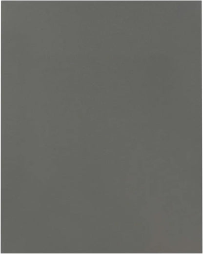 JAM PAPER Custom Printed Semi-Gloss Folders with Round Corner Pockets - Personalized Logo & Text - 10 pt C2S - Grey - 250/Pack