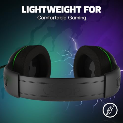 PDP AIRLITE Glow Pro Wireless Headset: Jolt Green - Xbox Series X|S, Xbox One, & Windows 10/11