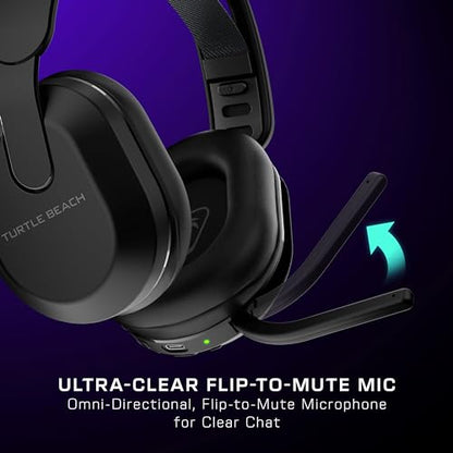 Turtle Beach Stealth 500 Wireless Gaming Headset Licensed for Xbox Series X|S, Compatible with Xbox One, Bluetooth, PC, Mobile, 40 Hr Battery, Memory Foam Cushions, Flip-to-Mute Mic, Black