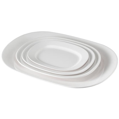 Hutzler Melamine Platter, white, 14-Inch