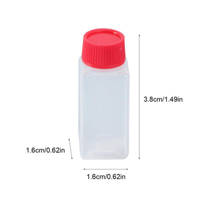 Cabilock Mini Seasoning Container 0.5 Oz Empty Condiment Bottles Food Grade Portable Sauce Dispenser for Kitchen Camping Picnic