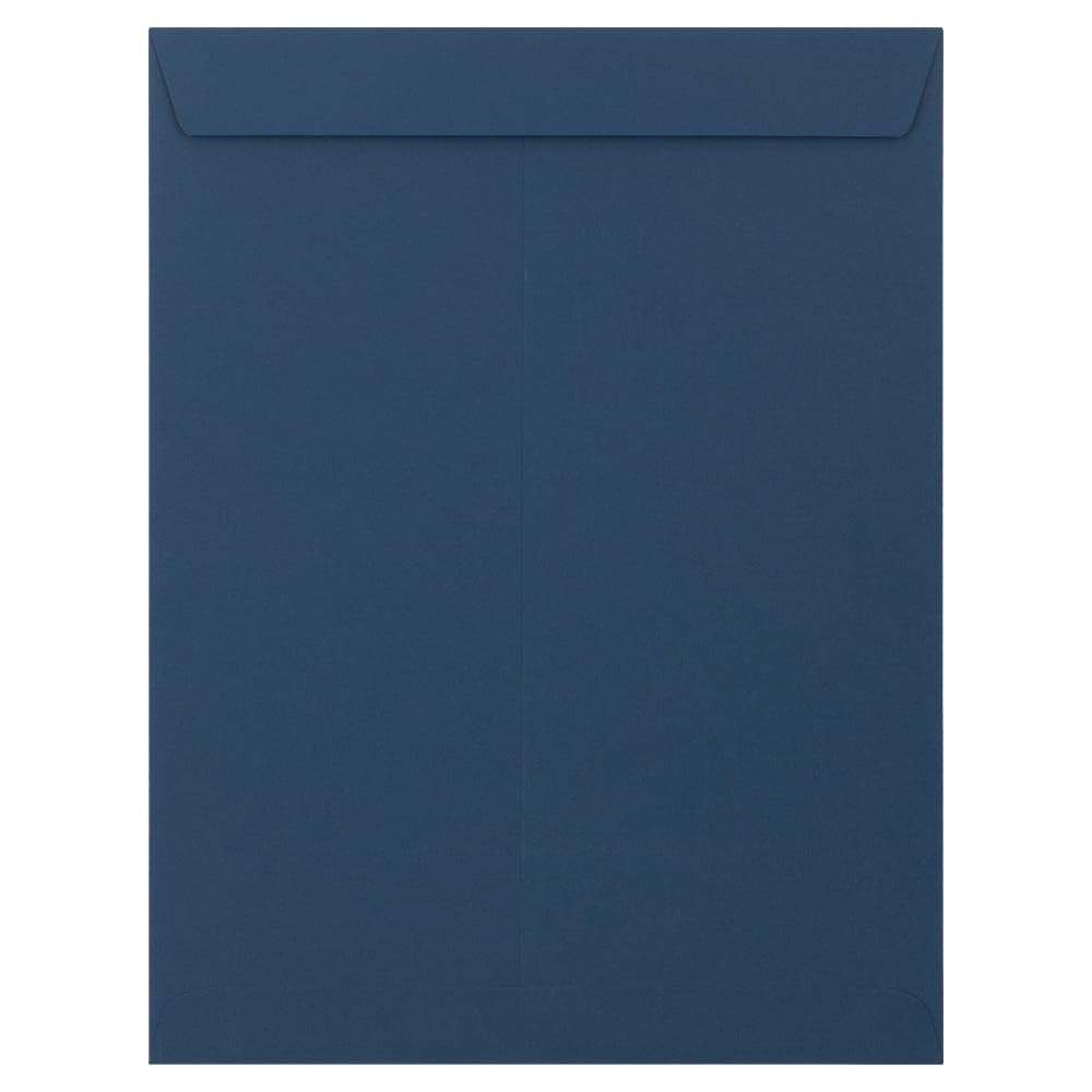 LUXPaper 10 x 13 Open End Envelopes | Peel & Press | Navy Blue | 80lb. Text | 50 Qty