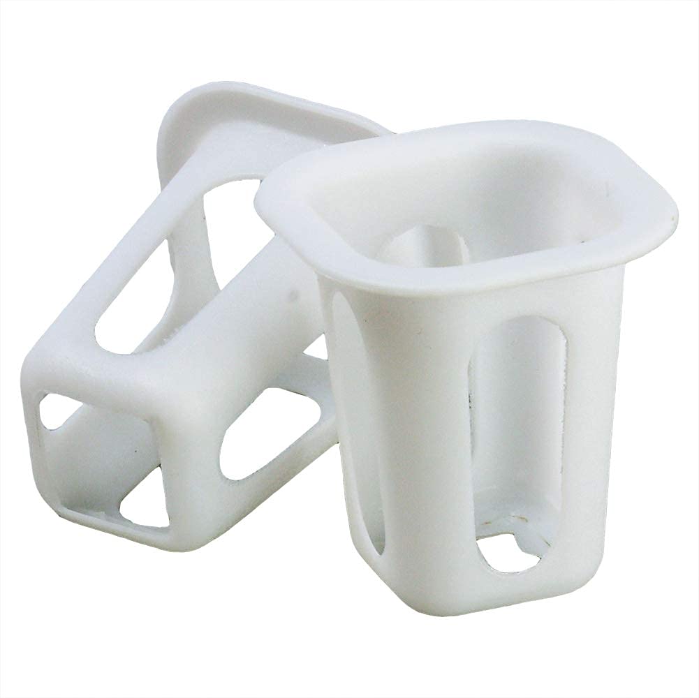 LAPOND 100-Pack Square Hydroponic Net Pots Pods 1.7 Inch Garden Slotted Cups Hydroponic,Heavy Duty Net Pots, Square Bucket Basket for Hydroponics