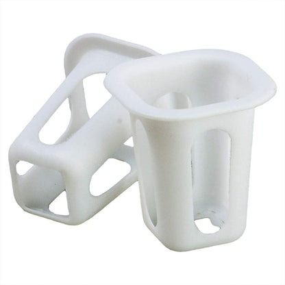 LAPOND 100-Pack Square Hydroponic Net Pots Pods 1.7 Inch Garden Slotted Cups Hydroponic,Heavy Duty Net Pots, Square Bucket Basket for Hydroponics