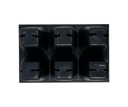 The Hydroponic City Seed Starter Tray, 720 Cells (120 Trays - 6 Cells Per Tray) + Plant Stakes