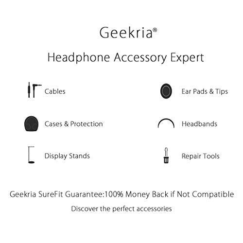 Geekria QuickFit Replacement Ear Pads for Beats Solo HD Headphones, Ear Cushions, (Not Compatible with Other Headphone Models), Repair Parts with Video Guide (Black)