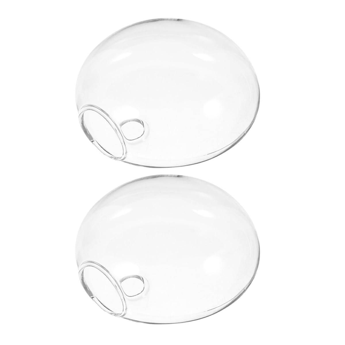 VALICLUD 2pcs Wall Hanging Glass Planter Terrariums Hydroponic Flower Vases for Indoor Plants Home Office Décor