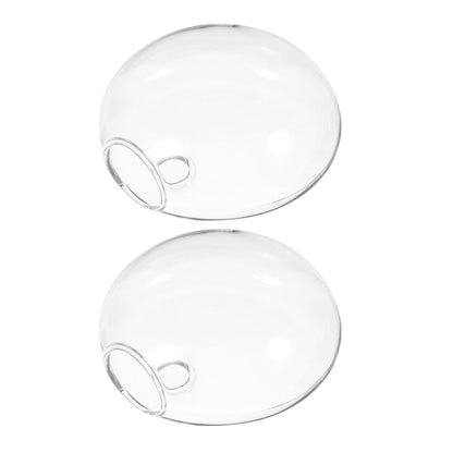 VALICLUD 2pcs Wall Hanging Glass Planter Terrariums Hydroponic Flower Vases for Indoor Plants Home Office Décor
