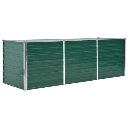 SKM Raised Bed Green Galvanized Steel 94.5x31.5x30.3 in Raised Bed,Green (Weight 30.86KG)