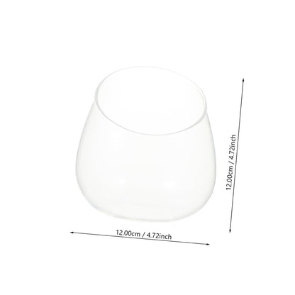 Cabilock 3pcs Glass Slant Cut Micro Landscape Bottles, Ecological Glass Terrarium Jars for Succulent Plant Display, Desktop Home Décor Vases