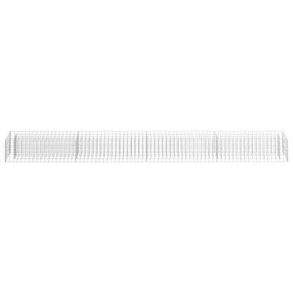 vidaXL Gabion Raised Bed Silver Galvanized Steel Large
