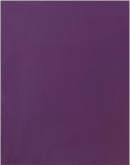 JAM PAPER Custom Printed Semi-Gloss Folders with Round Corner Pockets - Personalized Logo & Text - 10 pt C2S - Purple - 100/Pack