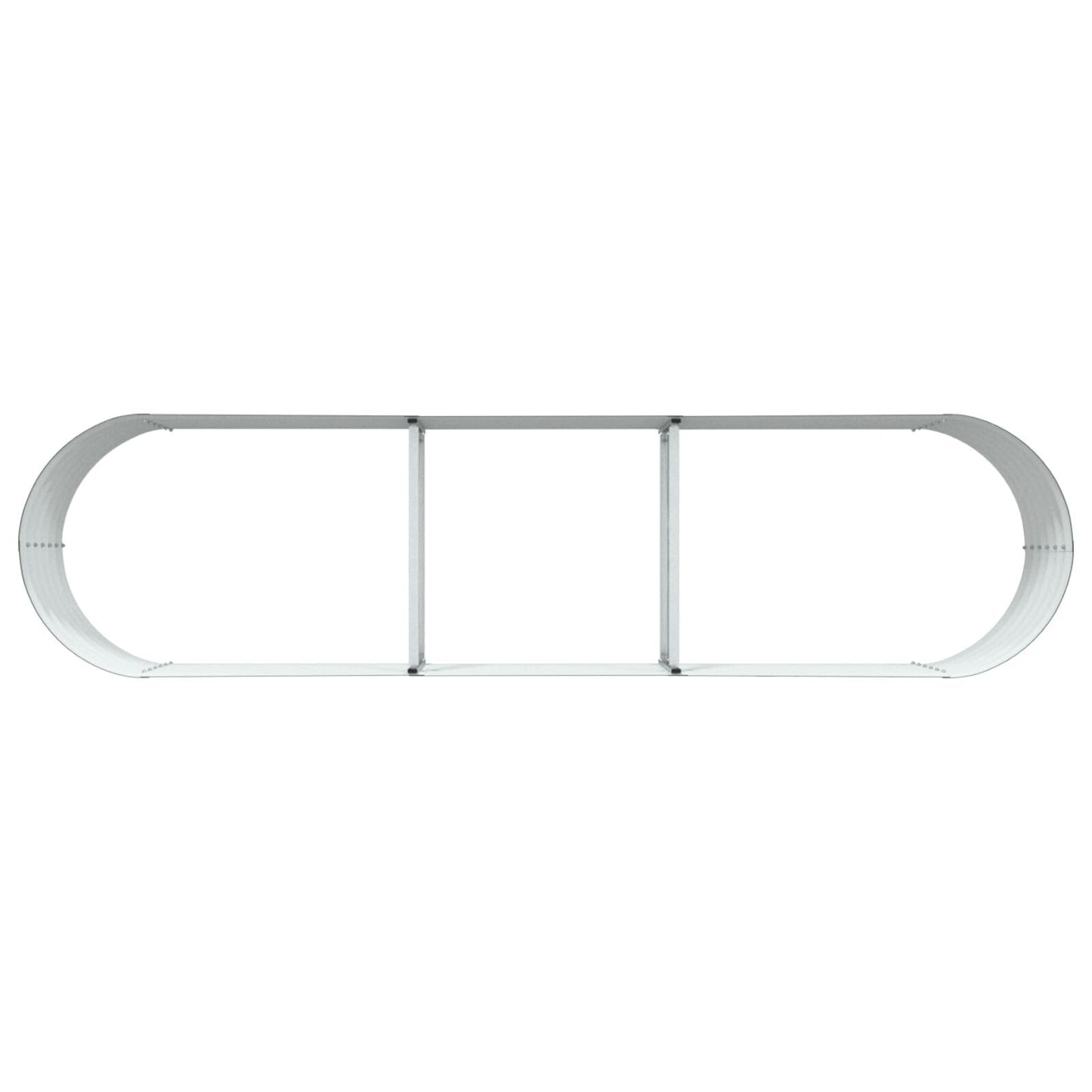 Fregramei Powder-Coated Garden Raised Bed, Metal Planter Box for Vegetables, Flowers, Herbs, Green Galvanized Steel 126 x 31.5 x 17.3 in,-609