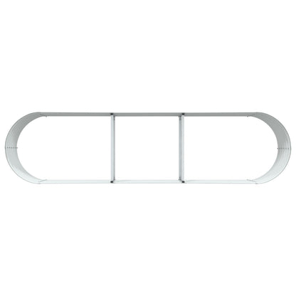 Fregramei Powder-Coated Garden Raised Bed, Metal Planter Box for Vegetables, Flowers, Herbs, Green Galvanized Steel 126 x 31.5 x 17.3 in,-609