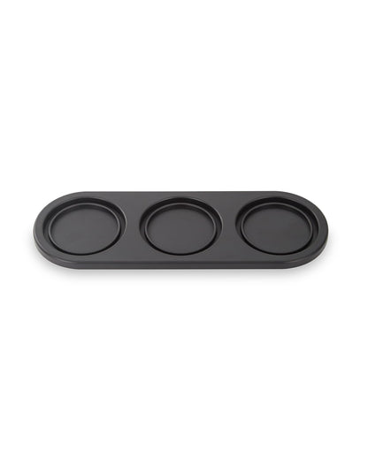 FinaMill Black Trio Stackable Tray – Spice Rack for 3 FinaMill Pods, Durable Kitchen Organizer for Spice Grinder, BPA-Free, Easy to Clean, Keeps Spices Neat and Accessible, Home and Kitchen Gift Ideas