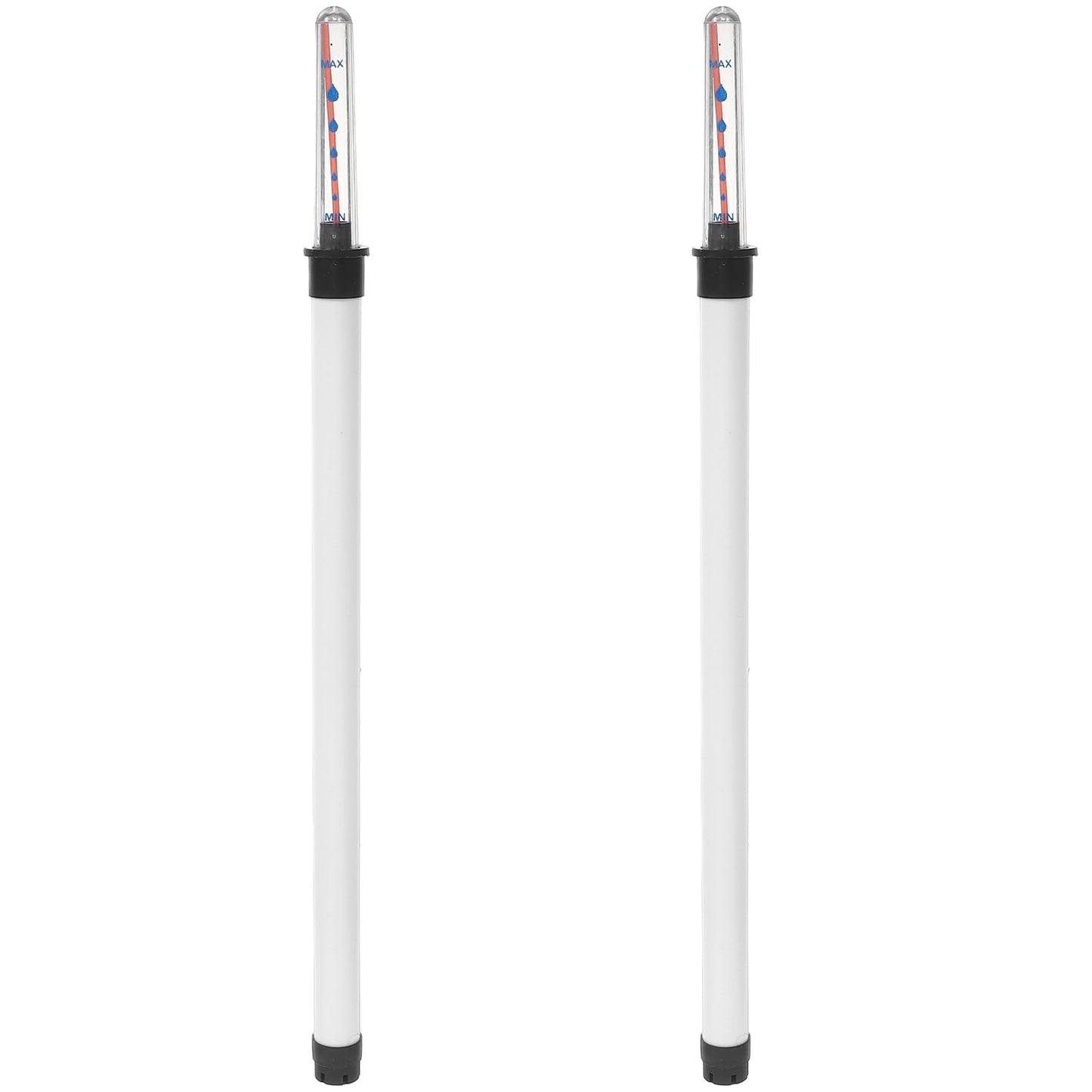 CLISPEED 2Pcs Water Level Gauges, Float Water Level Indicators, Plant Watering Reminders, White, Plastic, 14 Inches