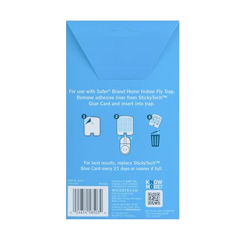 Safer Home SH503 Trap Refill Pack of Glue Cards for SH502 Indoor Fly Trap, 3 Count (Pack of 1)