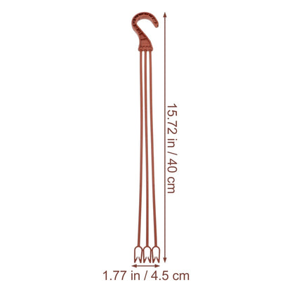Hemoton 50pcs Plastic Hanging Flower Plant Holders Durable Hooks for Indoor and Outdoor Gardening for Balconies Windowsills and Home Decor and Planter Accessories