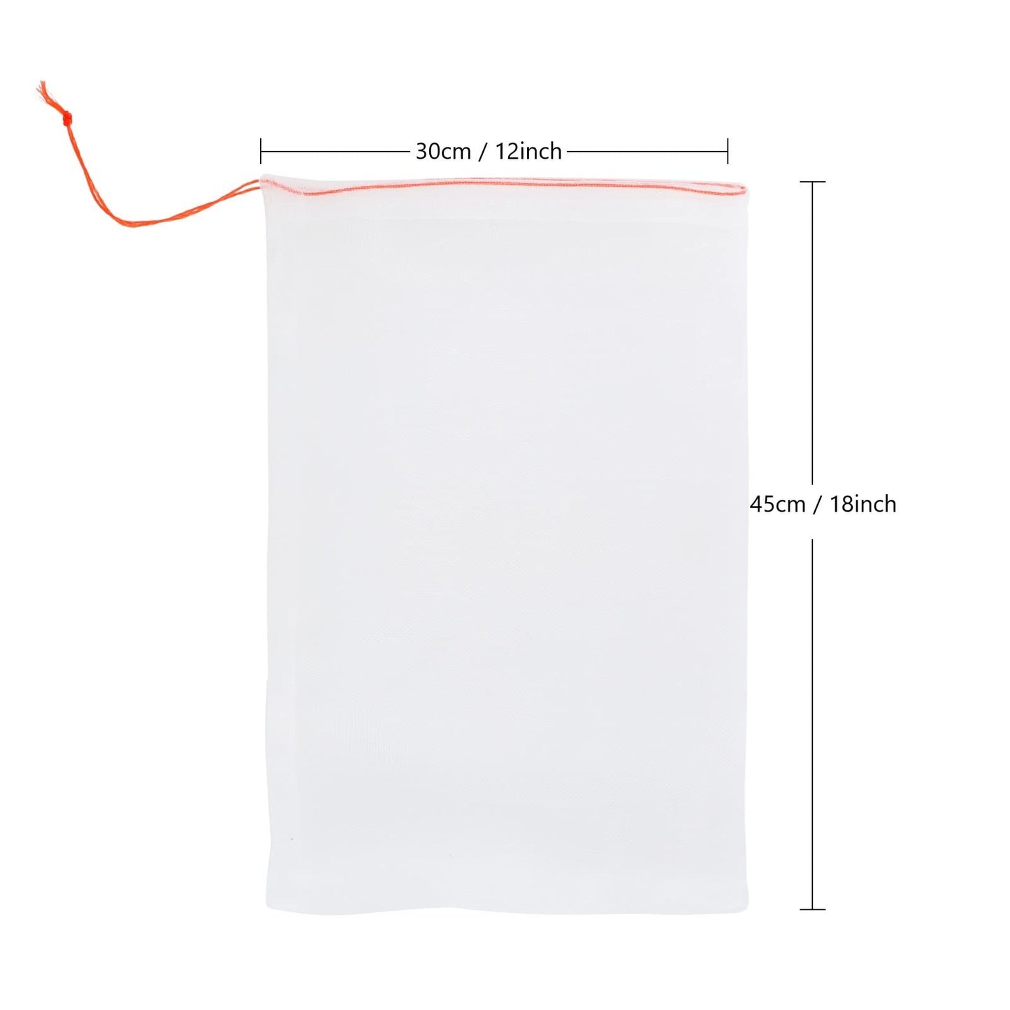 50Pcs 18"x12" Kikhope Fruit Protection Bags, Garden Netting Bags with Drawstring, Fruit Netting Bags, Fruit Tree Bags, Netting Barrier Bags for Protecting Fruits and Vegetables