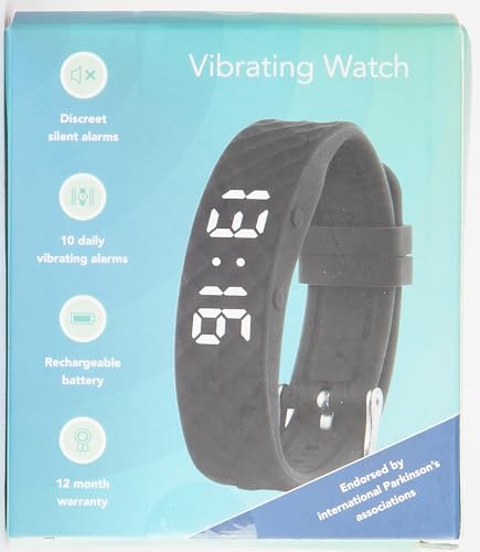 Tabtime Vibrating Alarm Wristband - Silent Alarm Watch for Adults and Kids - with up to 10 Personal or Pill Reminders per Day