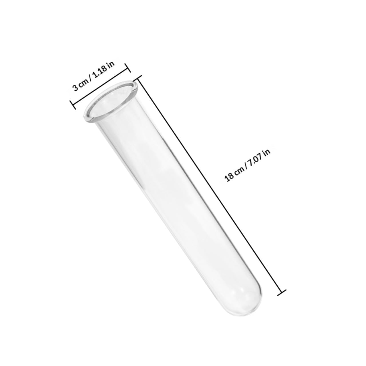 BESPORTBLE 4pcs Glass Test Tube Vase Plant Propagation Tubes Hydroponic Planter Terrariums Desktop Floral for Indoor Plants Home Décor