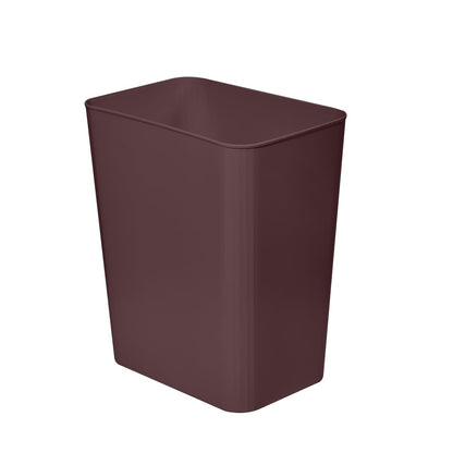 TEIUKAX Plastic Trash Can Waste Basket Bin - 3.5 Gallon - for Office, Home, Bathroom, Kitchen, Dormitory - Brown