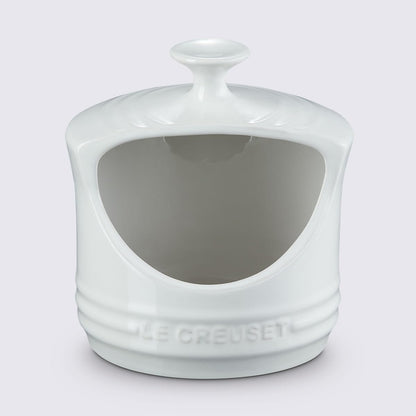 Le Creuset Stoneware Salt Crock, 10 oz., white