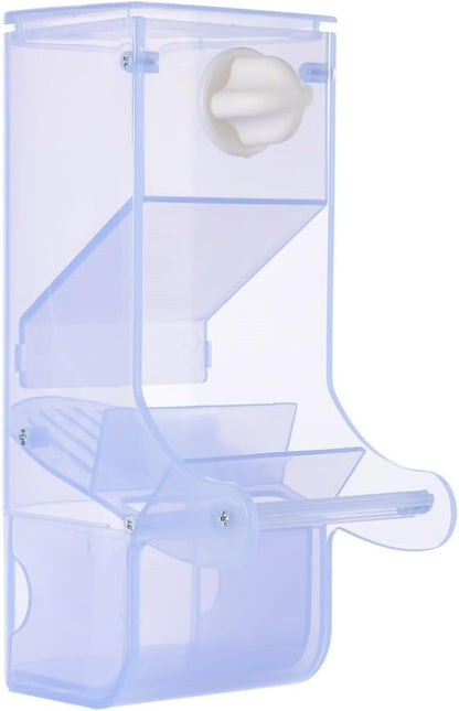 No Mess Bird Feeder for Cage, Bird Seed Dispenser, Bird Food Container for Cage，Automatic Feeder
