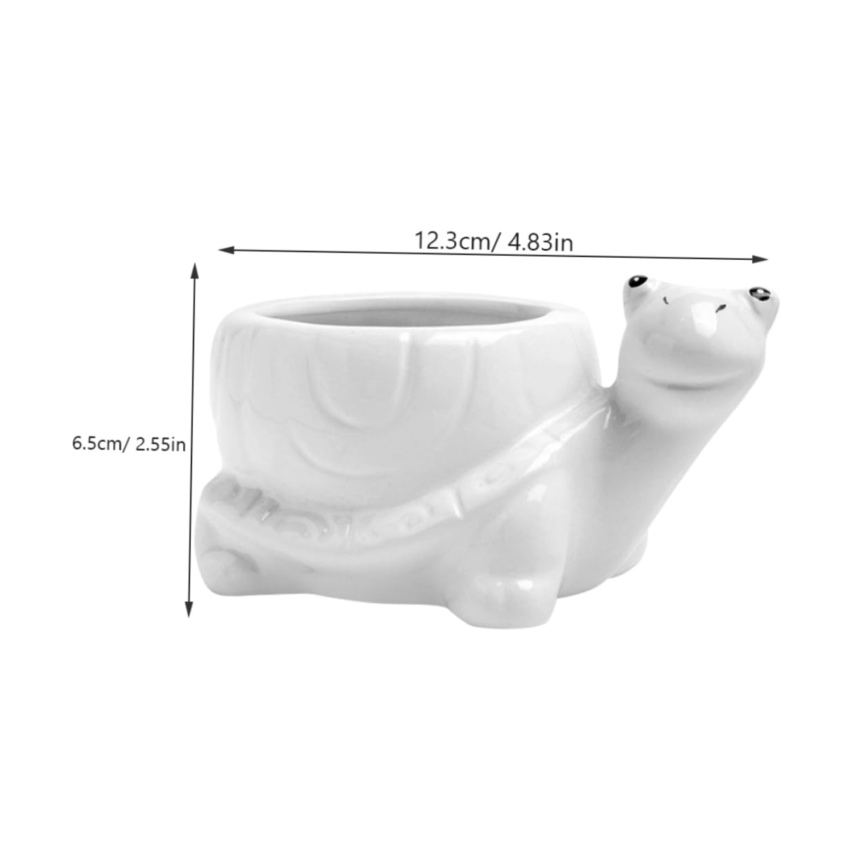 Ciieeo Ceramic Turtle Succulent Planter Pot Cute Cartoon Flower Container for Plants for Home Office Desk Decor Vibrant Garden Decoration