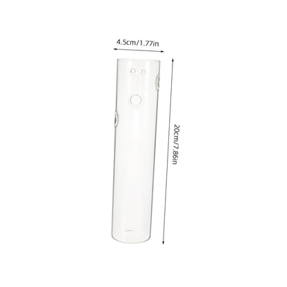 Toyvian Transparent Wall Hanging Planter Hydroponic Vase for Indoor Flowers Decorative Glass Terrarium for Home Decor Space-Saving Design Quality Craftsmanship