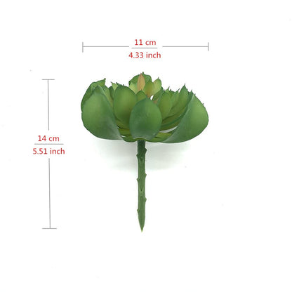 EBUYOM 2 PCS Artificial Succulents Plants Unpotted Fake Succulent Bouquet Arrangements Faux Plants DIY for Garden Decor Home Decoration Greenery Set (Lotus)