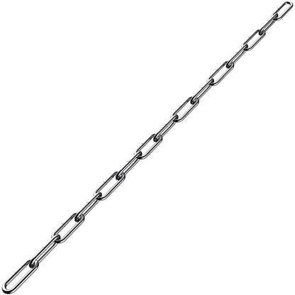 Stainless Steel Chain, Lsqurel 6.5ft Metal Chain Link Chain Small 1/8in Light Duty Chain Utility Chain Jack Chain for Home Outdoor Camping Hanging etc (1/8in-6.5ft)