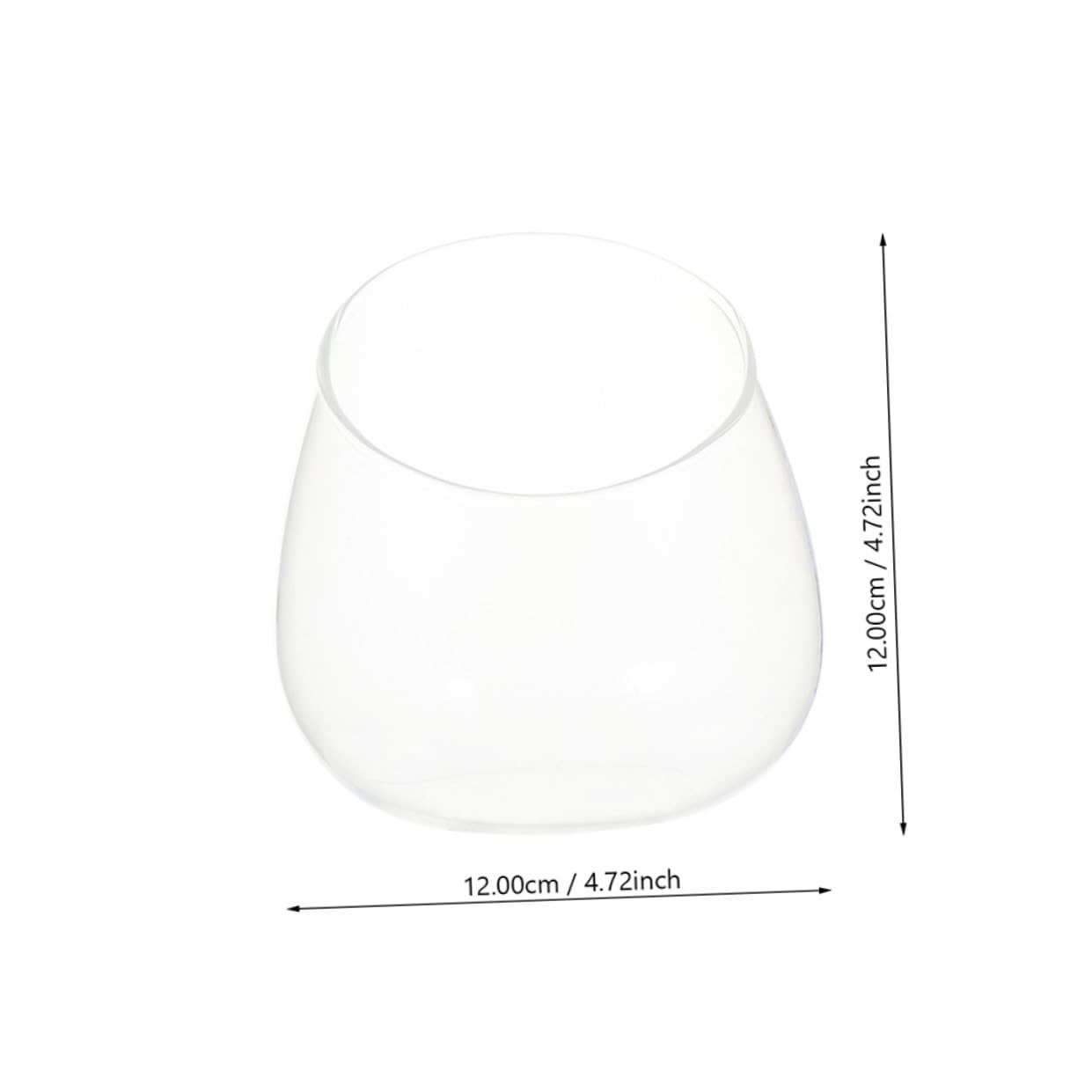 QUMIIRITY Glass Cut Succulent Terrarium Bottle 3pcs Micro Landscape Vases for Home Decor and Plant Display