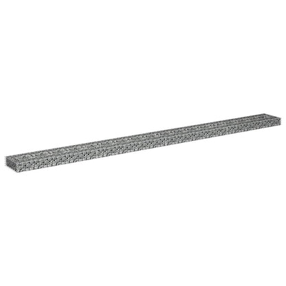 Gabion Raised Bed Silver Galvanized Steel Large Durable, Gardening, Pots & Planters, 145640