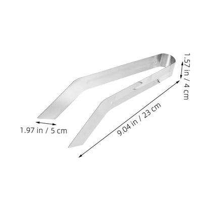 CAXUSD 2pcs Stainless Steel Plant Transplanting Tongs Handheld Removal Tool for Delicate Plants Convenient Gardening