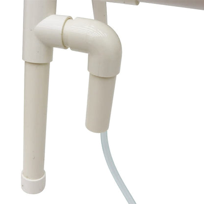 EQCOTWEA Wall-Mounted Hydroponic Grow Kit 36 Plant Sites Hydroponics Planting System 4 Food-Grade PVC Pipes Hydroponic Gardening Indoor System with 110V Well Pump,Planting Sponge,Hose