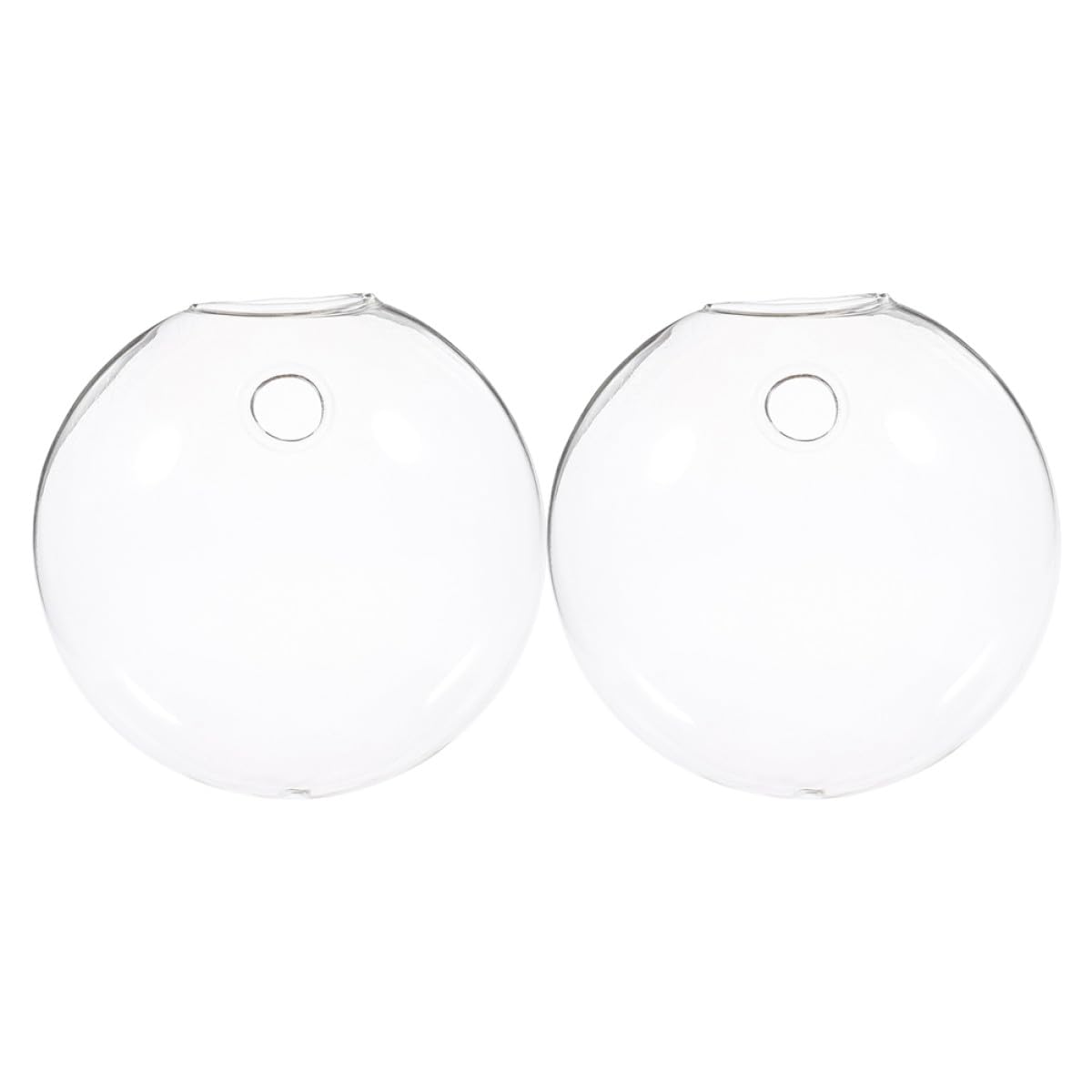 CATIEBYE 2pcs Wall Hanging Hydroponic Vase Set, Glass Terrarium Planter for Indoor Plants, Decorative Glass Wall Flower Vases for Home and Office
