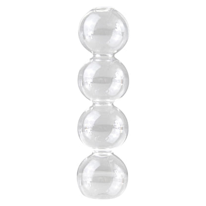 LKXHarleya Aesthetic Ball Aesthetic Decorative Vase, Glass Bubble Vases Ball Bud Vase for Centerpieces, Flower Arrangement, 2.36 x 8.66 Inch, Clear
