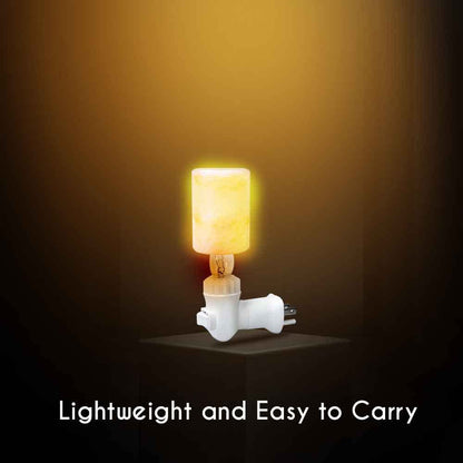 Pride of India Pink Salt Crystal Light | Cylinder Shape | Natural Salt Crystal Light | Hand-Carved Rock Salt Lamp | Himalayan Salt Lamp Cover | Ideal Pink Salt Night Light for Home Décor